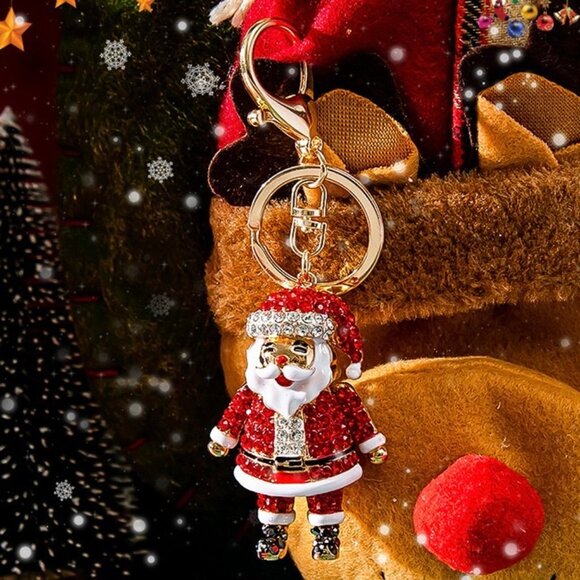 Santa Claus Keychain Santa Claus Charm Santa Claus Bag Charm - Picture 9 of 11
